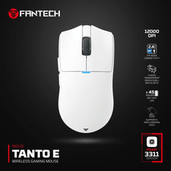 FANTECH TANTOE WG13E Wireless Mouse Three-mode switching and Magnetic Rechargeable Dock PixArt PAW3311 Up to 45 hours Macro Mic - Black