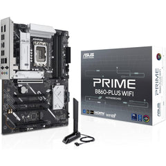 ASUS Prime B860-Plus WiFi 6E ATX Intel B860 Chipset, 4x DIMM DDR5 Slots, Up to 256GB Max Memory, 5x PCIe x16 Slots, 2x M.2 Slots, WiFi & BT Connectivity