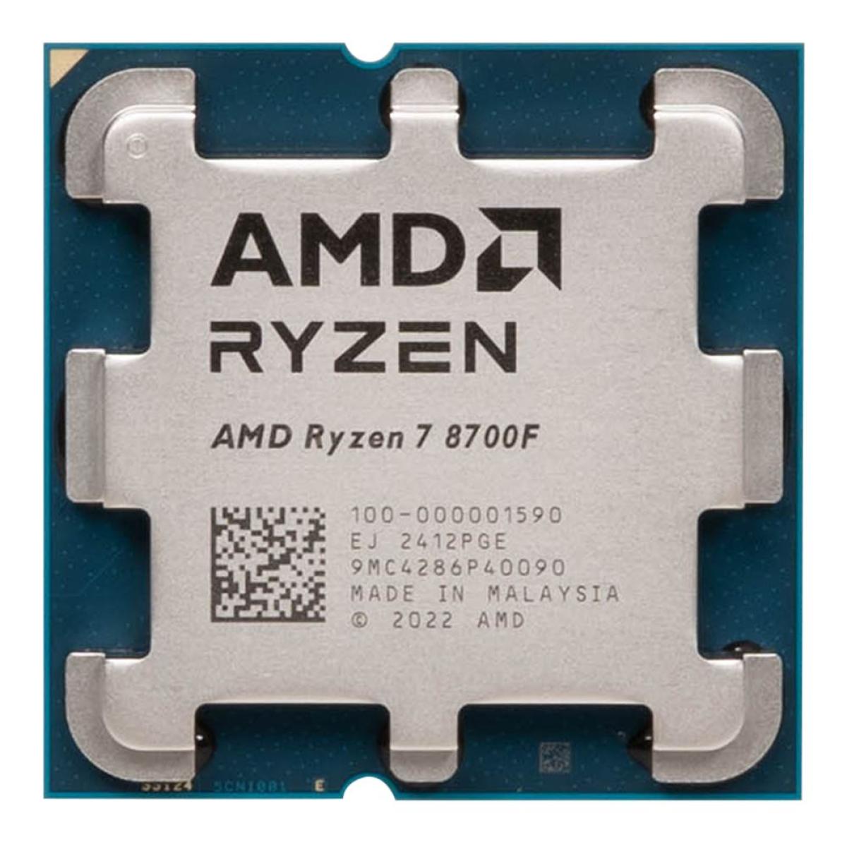 AMD RYZEN 7 8700F 8-Core 4.1GHz (5.0 GHz Max Boost) 24MB Cache AM5 Desktop Processor w/o Graphic Card - Tray