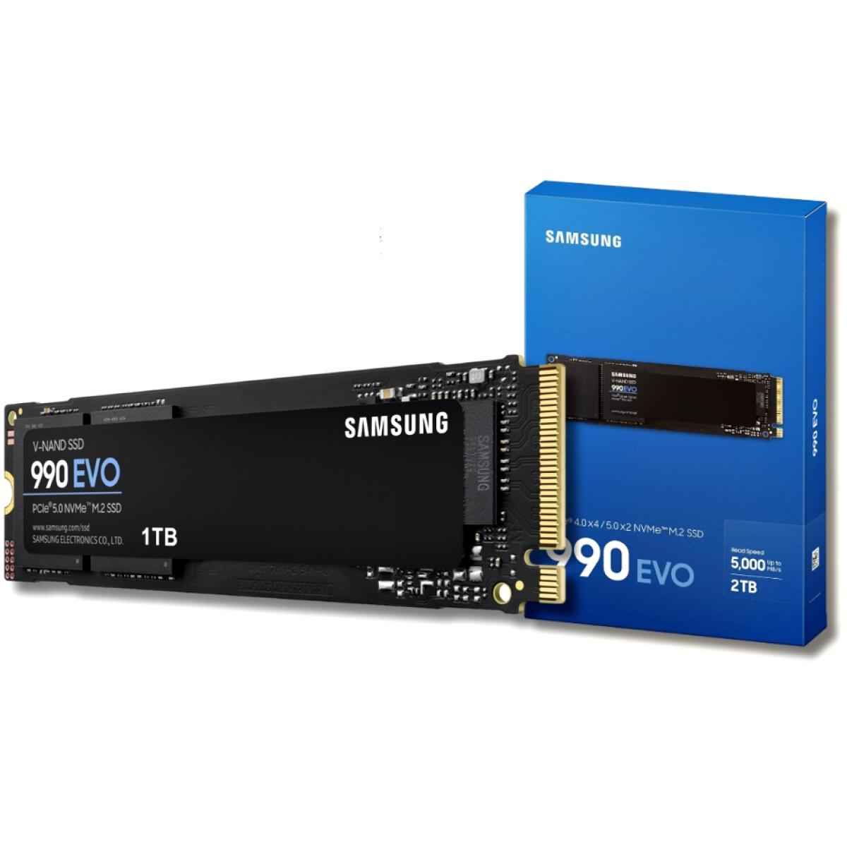 Samsung Ssd 990 Evo 2tb Pcie 5.0 M.2 2280 Seq Read Speeds Up To 5,000mb/s W/ Power Efficienc & Smart Thermal Control