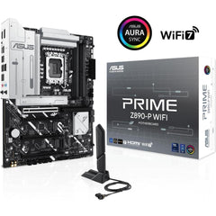 Asus Prime Z890 P Wifi 7 Z890 Ddr5 Lga 1851 Advanced Ai Pc Ready 4x M.2 Ssd Pcie® 5.0 Thunderbolt™ 4 Usb Type C® 2.5gb Lan - CompuMe