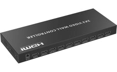 Lenkeng Lkv109vw 4k 60hz 3x3 Videowall Controller Supports 1x2/1x3/1x4/2x2/2x3/3x2/2x4/4x2/3x3 Splicing Modes Rs 232 Control 3.5mm Audio Output