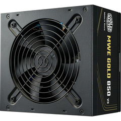 Cooler Master MWE V3 Series 850W Gold Non-Modular Power Supply - Active PFC - ATX Version: ATX 12V Ver. 3.1 - Input Frequency: 50-60Hz - Fan Size: 120mm - Fan bearing: HDB - Fan Speed: 2400RPM - 80 PLUS Gold - MTBF: >100,000 hours