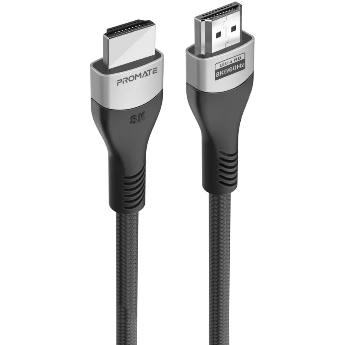 Promate PrimeLink8K-300 HDMI 2.1 Cable, 3m HDMI to HDMI Slim Cable with 48Gbps Bandwidth, 8K@60Hz Resolution, UHD Dynamic HDR eARC Wire for MacBook Pro, PS5, TV, Xbox, Roku, UHD TV, Blu-ray Projector