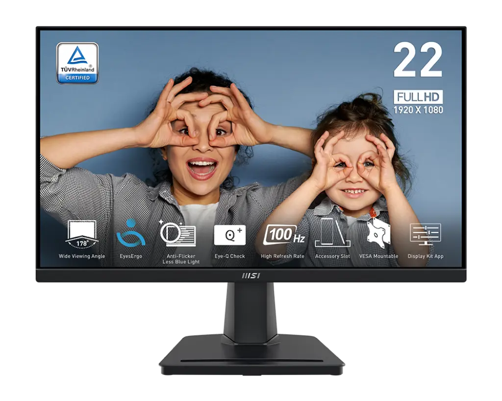 Msi Pro MP225V 22 Inch Fhd Va 100hz 1ms Business Monitor