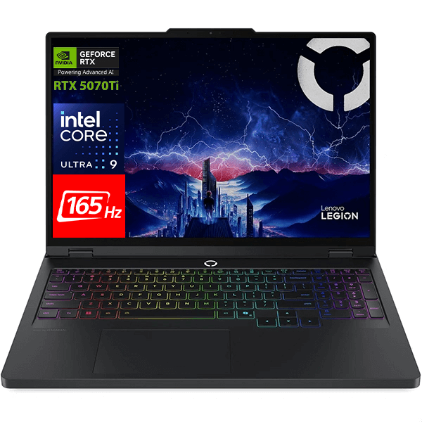 Lenovo Legion Pro 5 16iax10h Ai Gaming Laptop Intel Core Ultra 9 275hx Nvidia Rtx 5070 Ti 12gb 16 Inch Wqxga 2.5k Oled 165hz