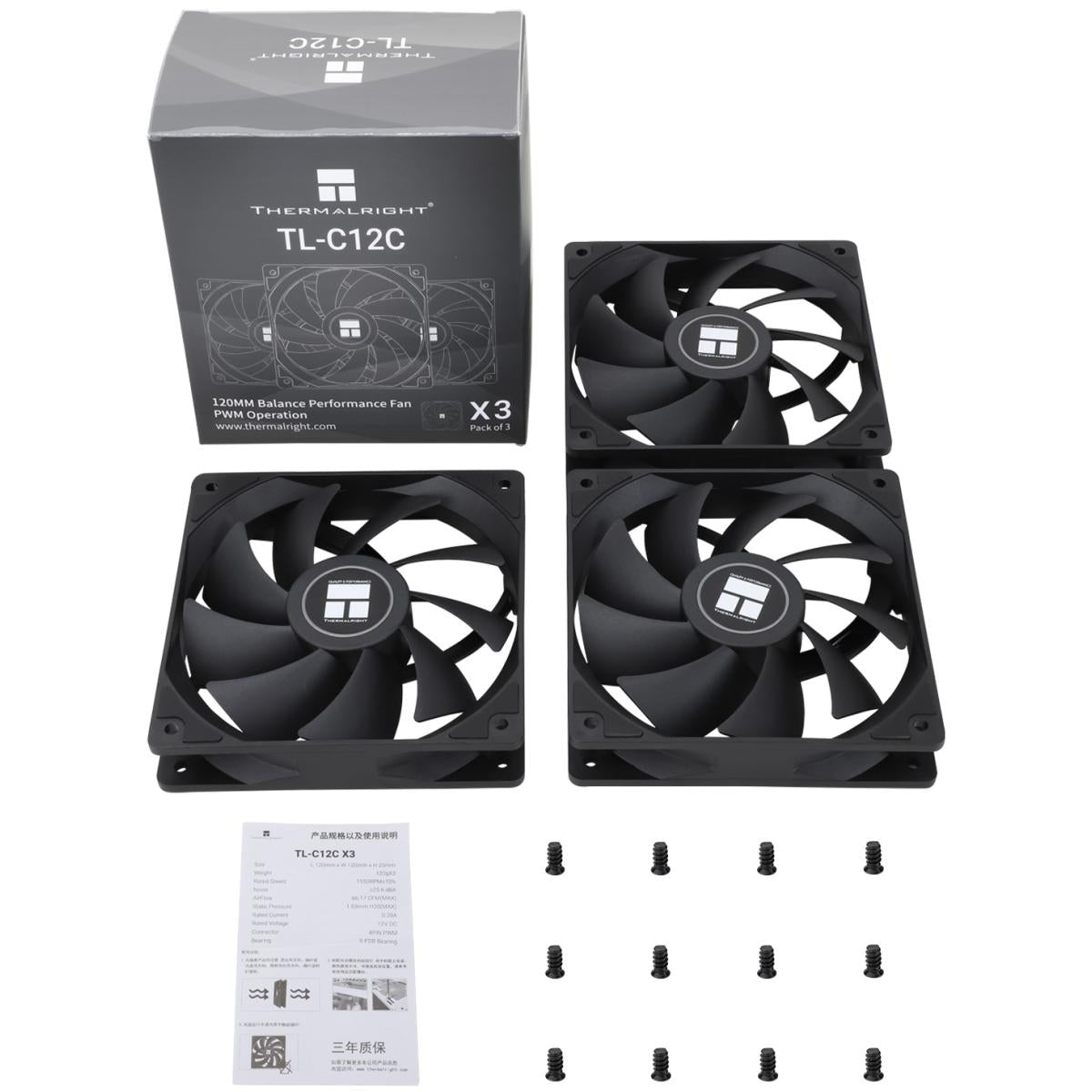 Thermalright PWM FDB bearing cooling fan for PC cooling