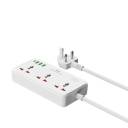 WiWU Wi-S005 Power Strip, 7 in One, 30W, 3 Sockets + 3 USB, 1 Type C - EU