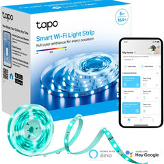 TP-Link Tapo L900-5 LED Strip Light Smart Led Light Strips 5m WiFi App Control RGB Multicolour LED Lights Works with Alexa & Google Home