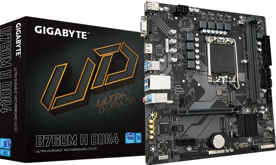 GIGABYTE B760M H DDR4 (Rev. 1.0) LGA1700 socket Motherboard