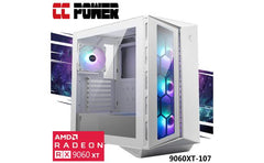 CC Power 9060XT-107 Gaming PC NEW 8Gen AMD Ryzen 5 9600X 6-Cores w/ AMD Radeon RX 9060 XT 16GB DDR6 & Advanced Air Cooler