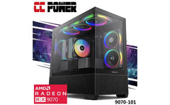 Cc Power 9070 101 Gaming Pc New 9gen Amd Ryzen 7 7700 8 Cores W/ Amd Radeon 9070 16gb Ddr6 & Ddr5 Memory & Advanced Air Cooler