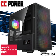 CC Power 9070XT-106 Gaming PC NEW Intel Core Ultra 7 K-Series 20-Cores w/ AMD Radeon RX 9070 XT 16GB GDDR6 & Liquid Cooler