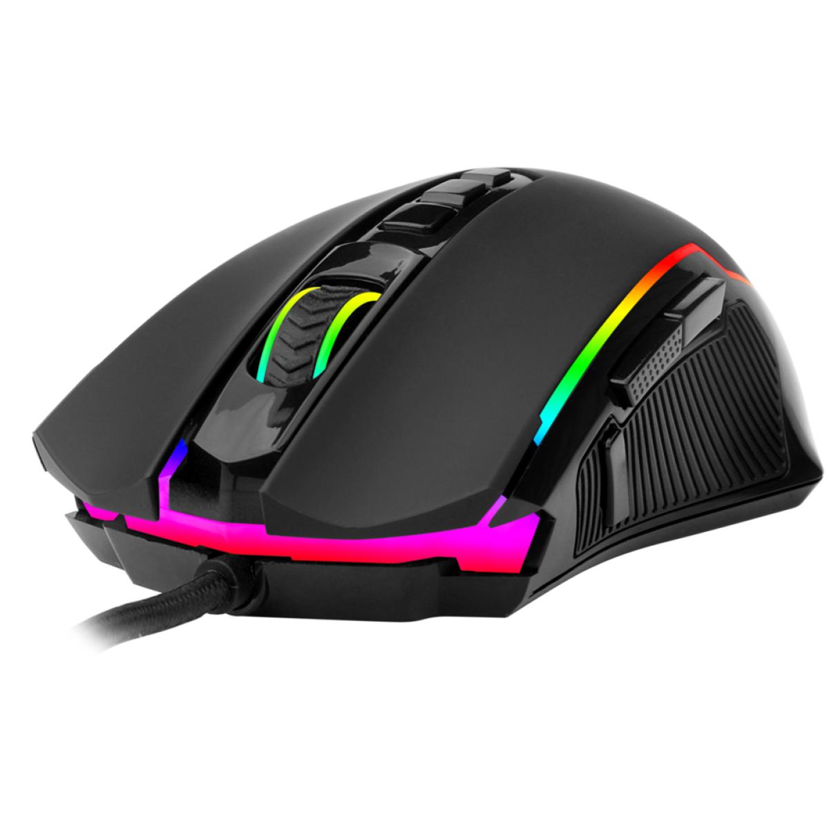 Redragon M910 RANGER Wired Gaming Mouse with RGB Backlit, 8000 DPI Adjustable, Mouse with 9 Programmable Macro Buttons & Fire Button, Software Supports DIY Keybinds