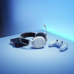 SteelSeries Arctis Pro Wireless - Gaming Headset - Hi-Res Speaker Drivers - Dual Wireless (2.4G & Bluetooth) - Dual Battery System - White