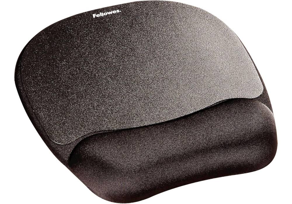 Fellowes Memory Foam Mouse Pad with Wrist Rest, Black