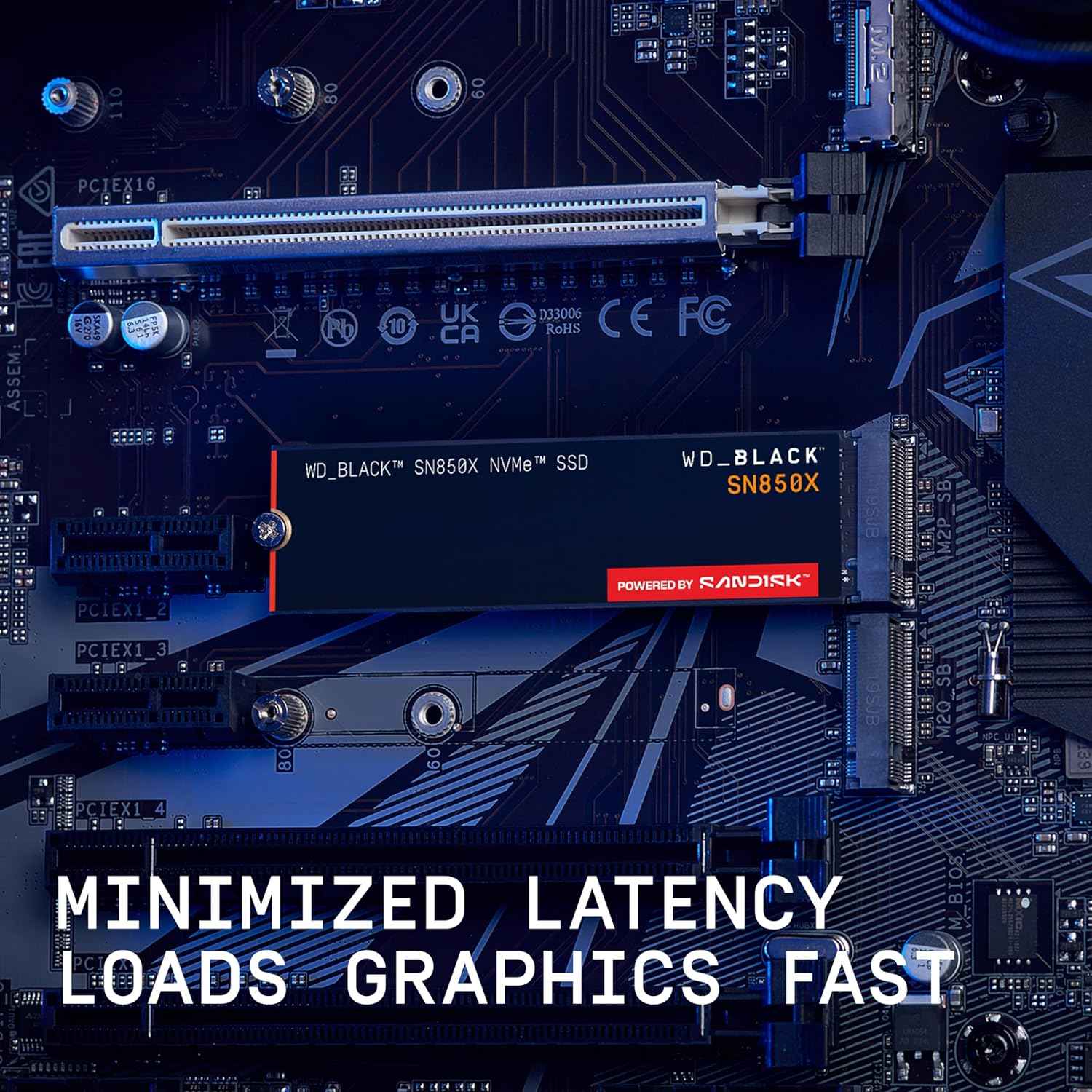 WD_BLACK SN850X 4TB NVMe SSD - M.2 2280, Up to 7,300 MB/s Read speeds, Up to 6,300 MB/s write speeds, Gaming Expansion, High Performance Internal Solid State Drive - WDS400T2X0E