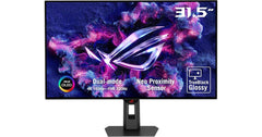 ASUS ROG Strix OLED XG32UCWG Gaming Monitor 32" 4K TrueBlack Glossy OLED, Dual Mode (4K@165Hz, FHD@330Hz), 0.03ms (GTG), G-SYNC® compatible, Custom Heatsink, OLED Care Pro, Neo Proximity Sensor, VESA DisplayHDR™ 400 True Black, Auto KVM, USB Type-C
