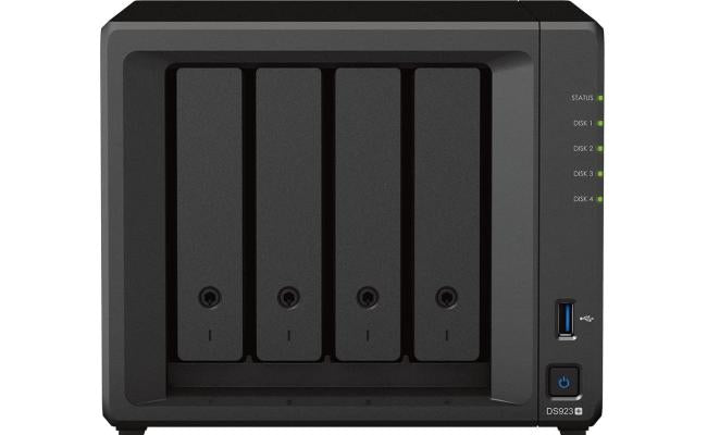 Synology Diskstation Ds923+ 4 Bay Diskless Nas W/ Ryzen R1600 Dual Core & 4gb Ddr4 Synology Diskstation Ds923+ 4 Bay Diskless Nas W/ Ryzen R1600 Dual Core & 4gb Ddr4
