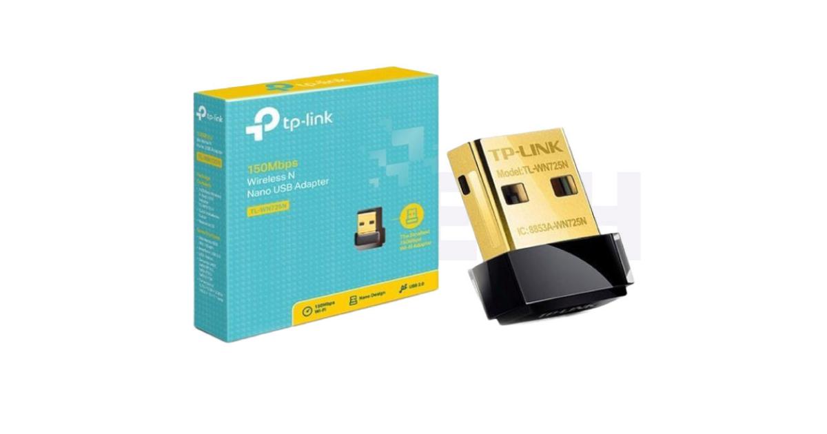TP-Link (TL-WN725N) Nano USB Wifi Dongle 150Mbps High Gain Wireless Network Adapter for PC Desktop and Laptops. Supports Win, Linux, MacOS