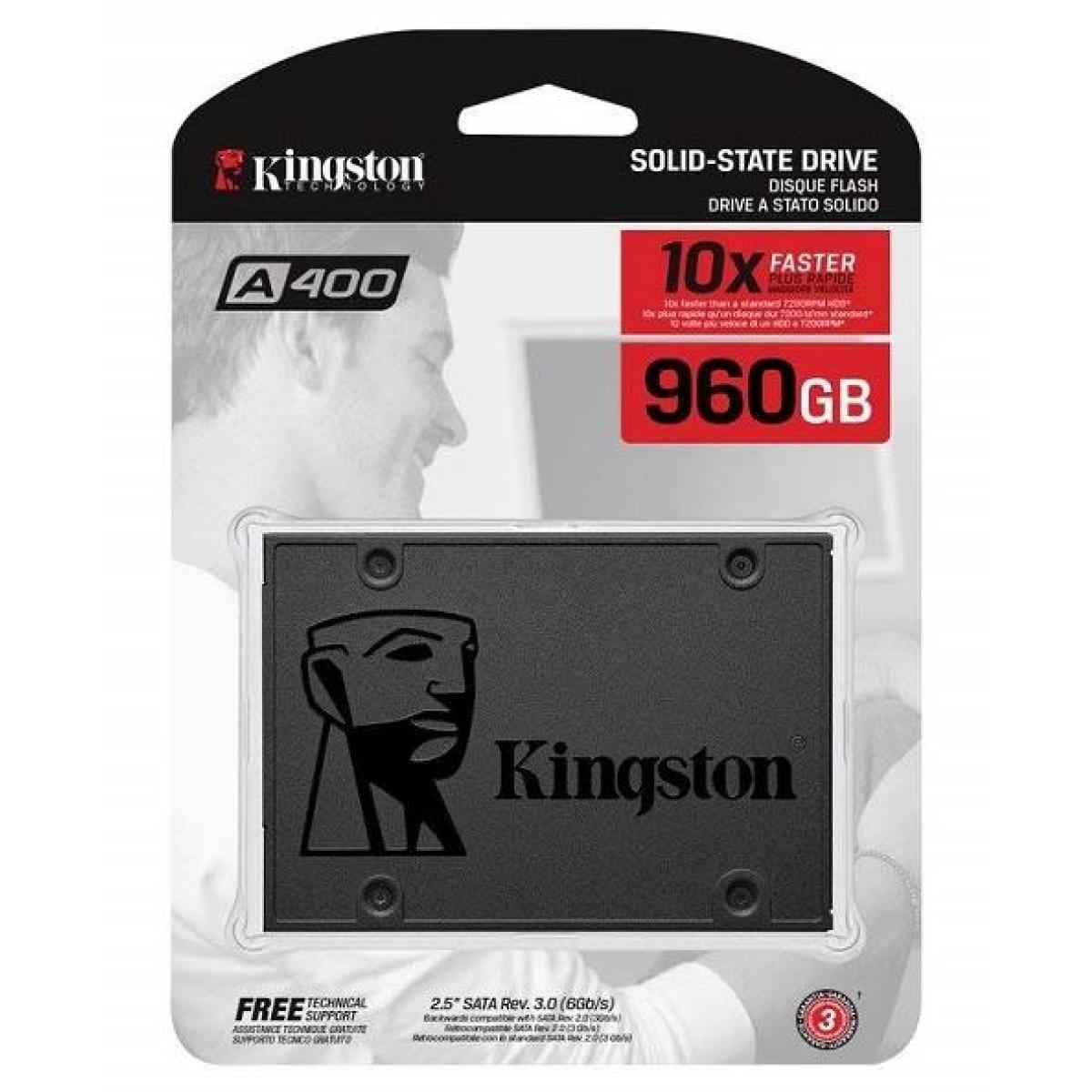 Kingston 960gb A400 Sata 3 2.5" Internal Ssd Hdd Replacement For Increase Performance