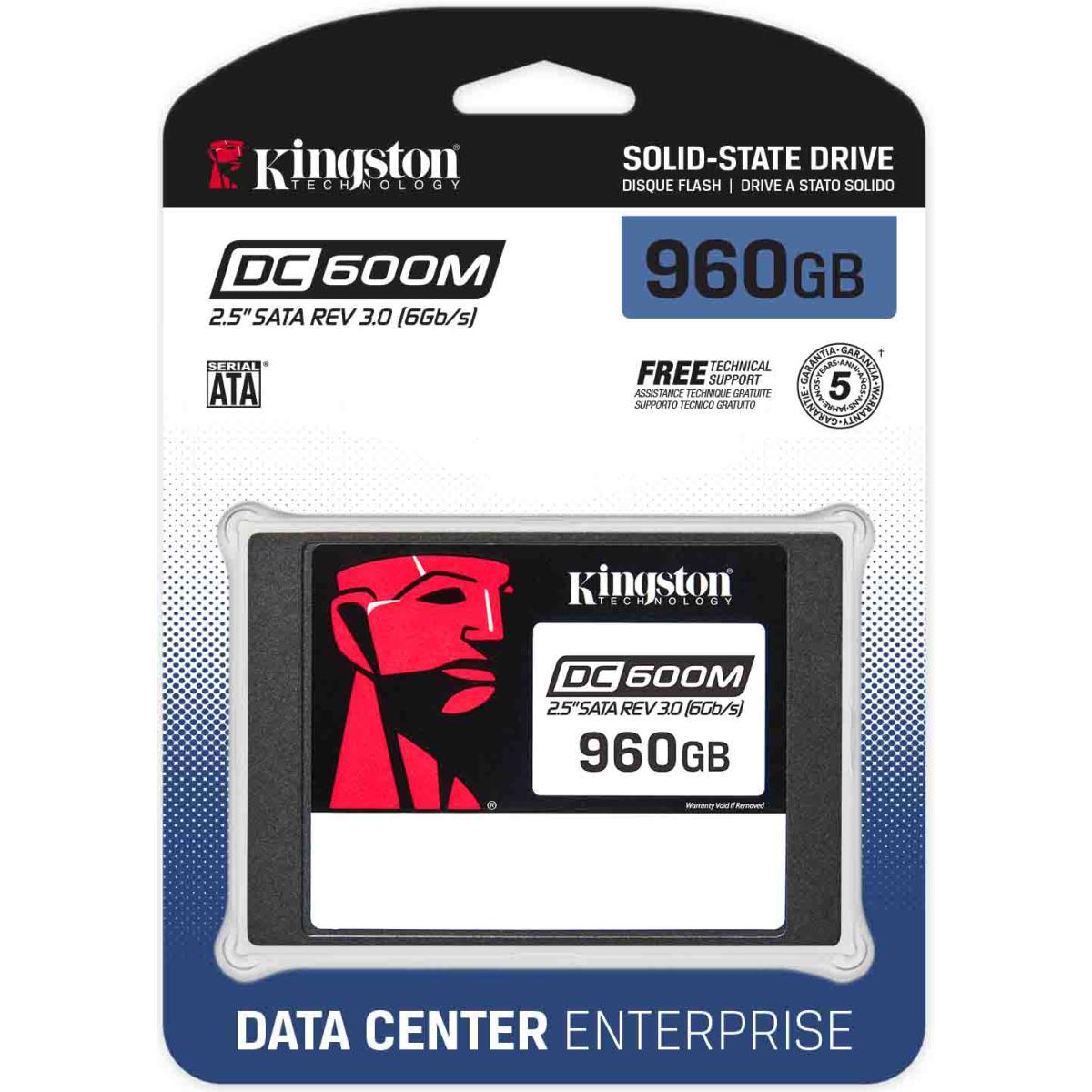 Kingston DC600M 960GB Enterprise-Class Enterprise-class For Data Center & Server 2.5" SATA SSD