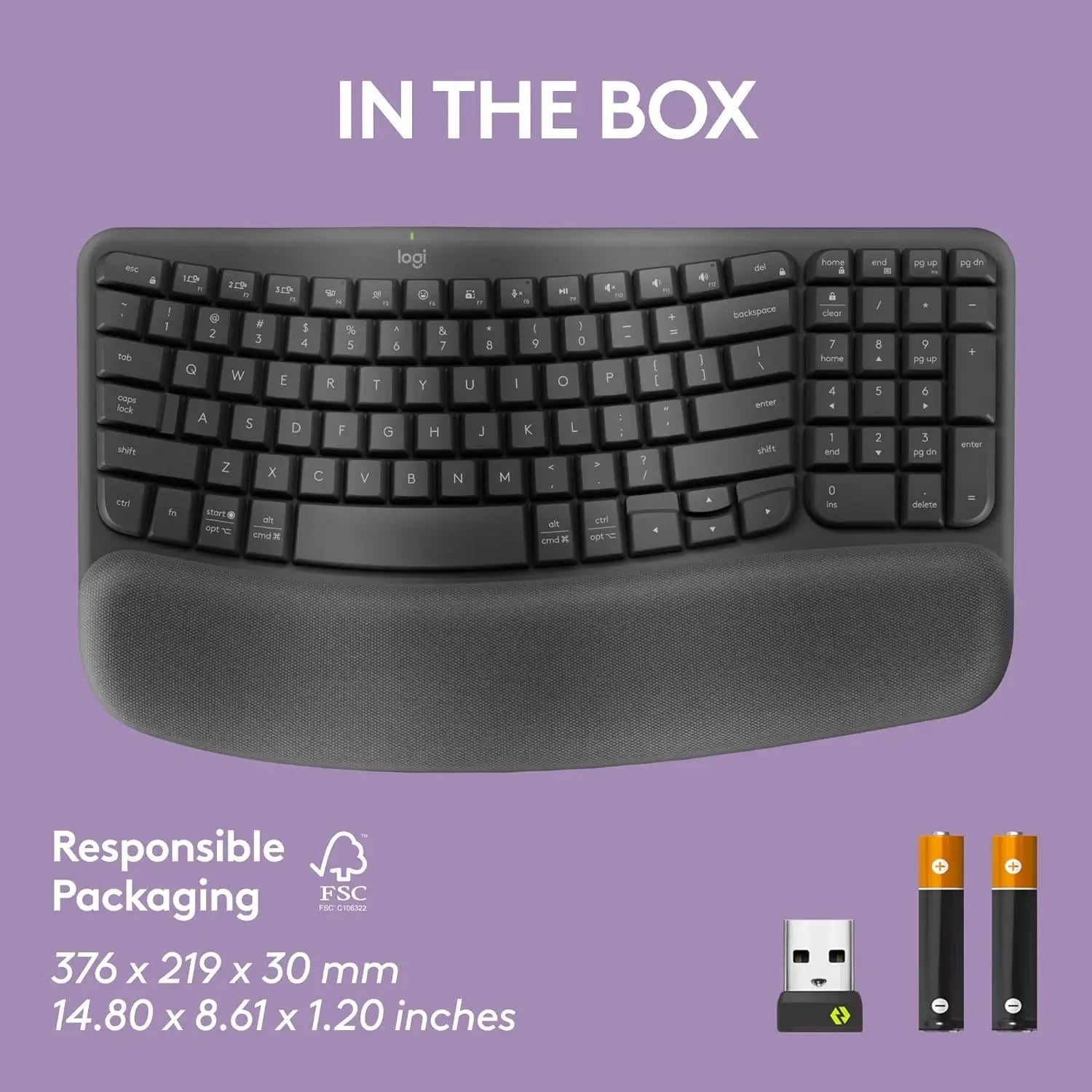 Logitech Wave Keys Wireless Ergonomic Keyboard Logitech Wave Keys Wireless Ergonomic Keyboard