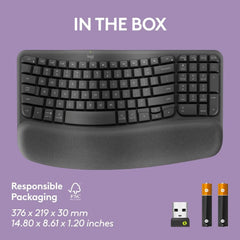 Logitech Wave Keys Wireless Ergonomic Keyboard