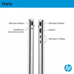 HP OmniBook 5 Flip Laptop (14-fp0023dx) 14" FHD+ (1920 x 1200) IPS 60Hz Touch, Intel® Core 7 150U, 16GB LPDDR5 Ram Onboard, 512 M.2 PCIe Gen 4, Intel Graphics, Windows 11 Home w/ HP Rechargeable Tilt Pen - Silver