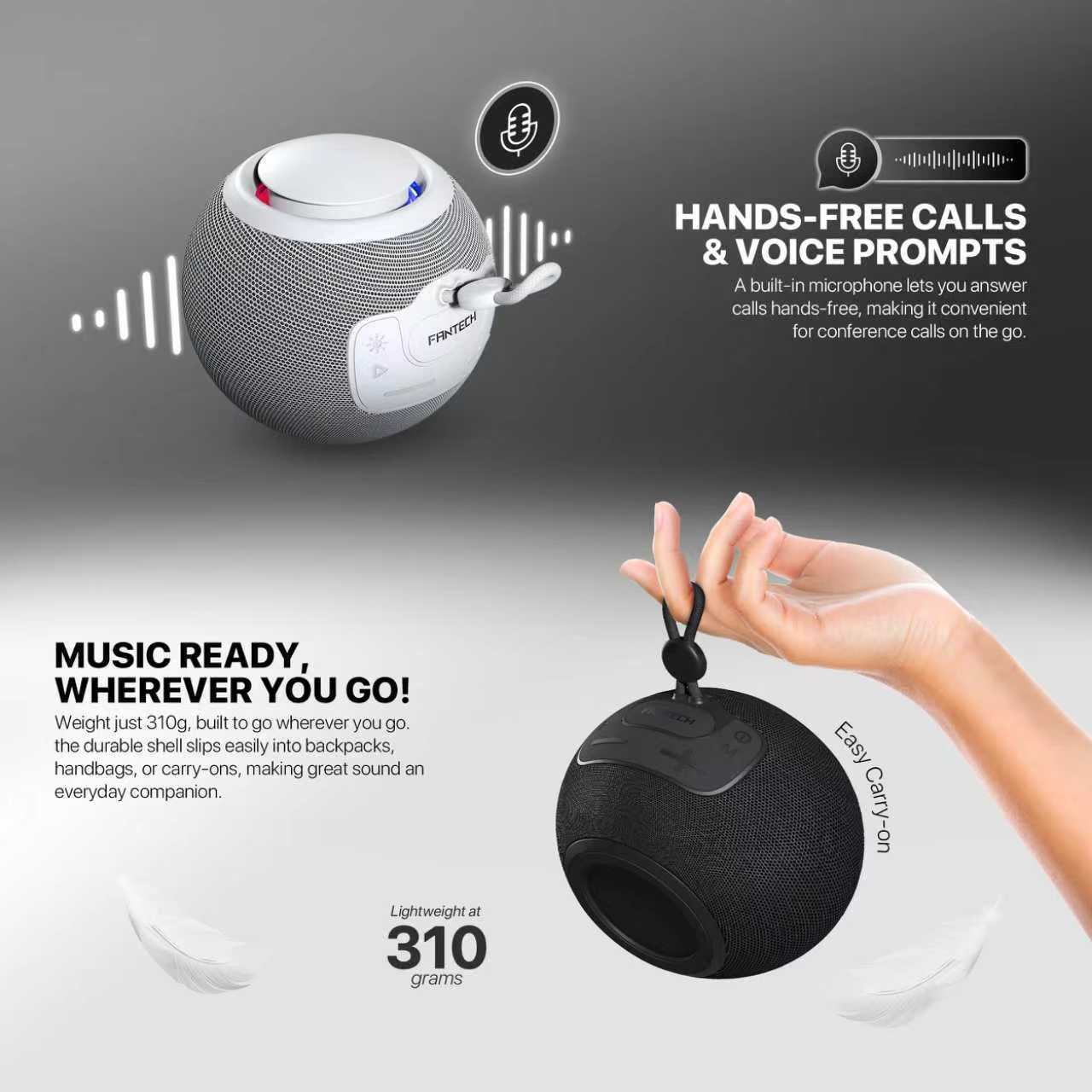 FANTECH RGB wireless speaker for audio playback