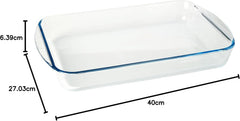 PYREX Glass Roasting Dish, 27*17Cm, Glass - GD031