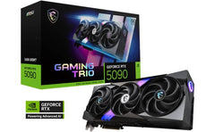 Msi Geforce Rtx 5090 Gaming Trio Oc 32gb Gddr7 512 Bit Memory, 2482 Mhz Boost Clock, 28 Gbps Memory Speed, 21760 Cuda Cores, Pci Express Gen 5