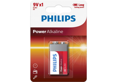 Philips Power Alkaline Batteries 9V - 1 Pack