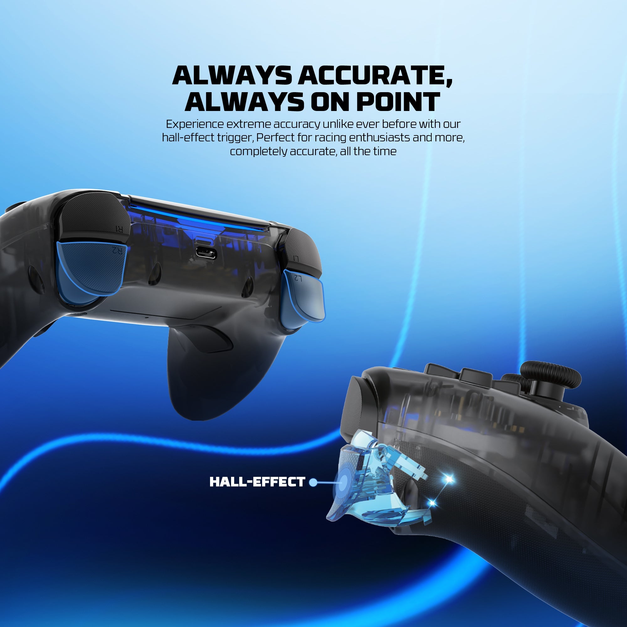 Fantech NOVA II D WGP16D Controller Hall Effect (PS5) NEW, gamepad