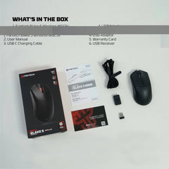 FANTECH WGC5S BLAKE S DUAL MODE WIRELESS GAMING MOUSE - BLACK with RGB with mice