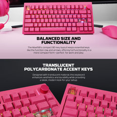 Fantech MK921 MAXFIT8 QMK Mechanical Keyboard Pink