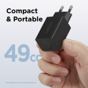Lenovo GaN Nano 65W USB‑C Adapter with 1.8m Cable – Ultra‑Compact GaN Charger, 91% Efficiency, Universal Fast Power Delivery for ThinkPad, IdeaPad, Yoga