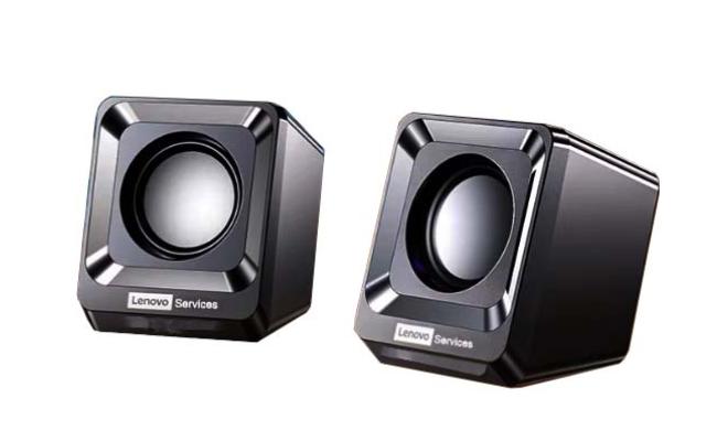 Lenovo A01 Wired 3.5mm+usb Desktop Speakers 3w*2