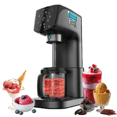 Cecotec Ice Cream Maker, 10 programs, 2.1L Capacity, three 700 Ml bowl, Black - A01_EU01_109565