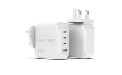 Haing Hi A091 4 Port USB Type C Gan Fast Charger Uk 100w