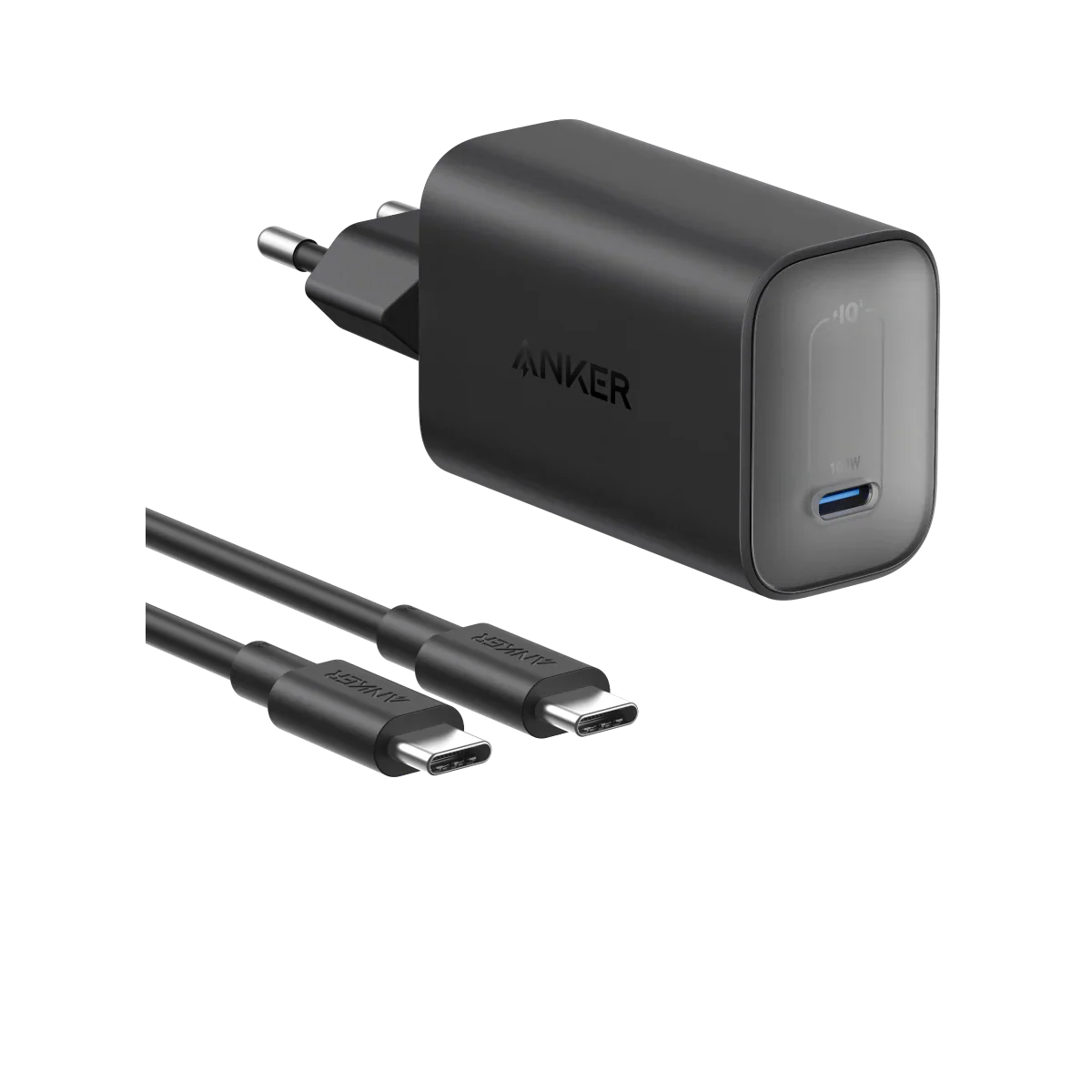 Anker Nano Charger ( 100W with 6ft 5A C-C cable) 1C Black