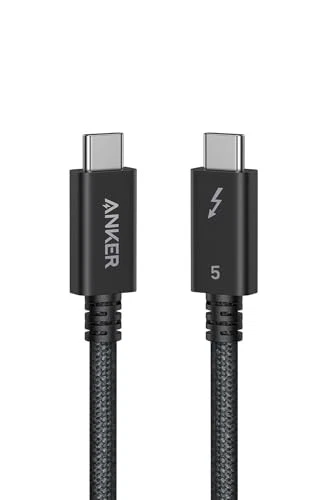 Anker Prime USB-C to USB-C Cable Thunderbolt 5 Cable Black
