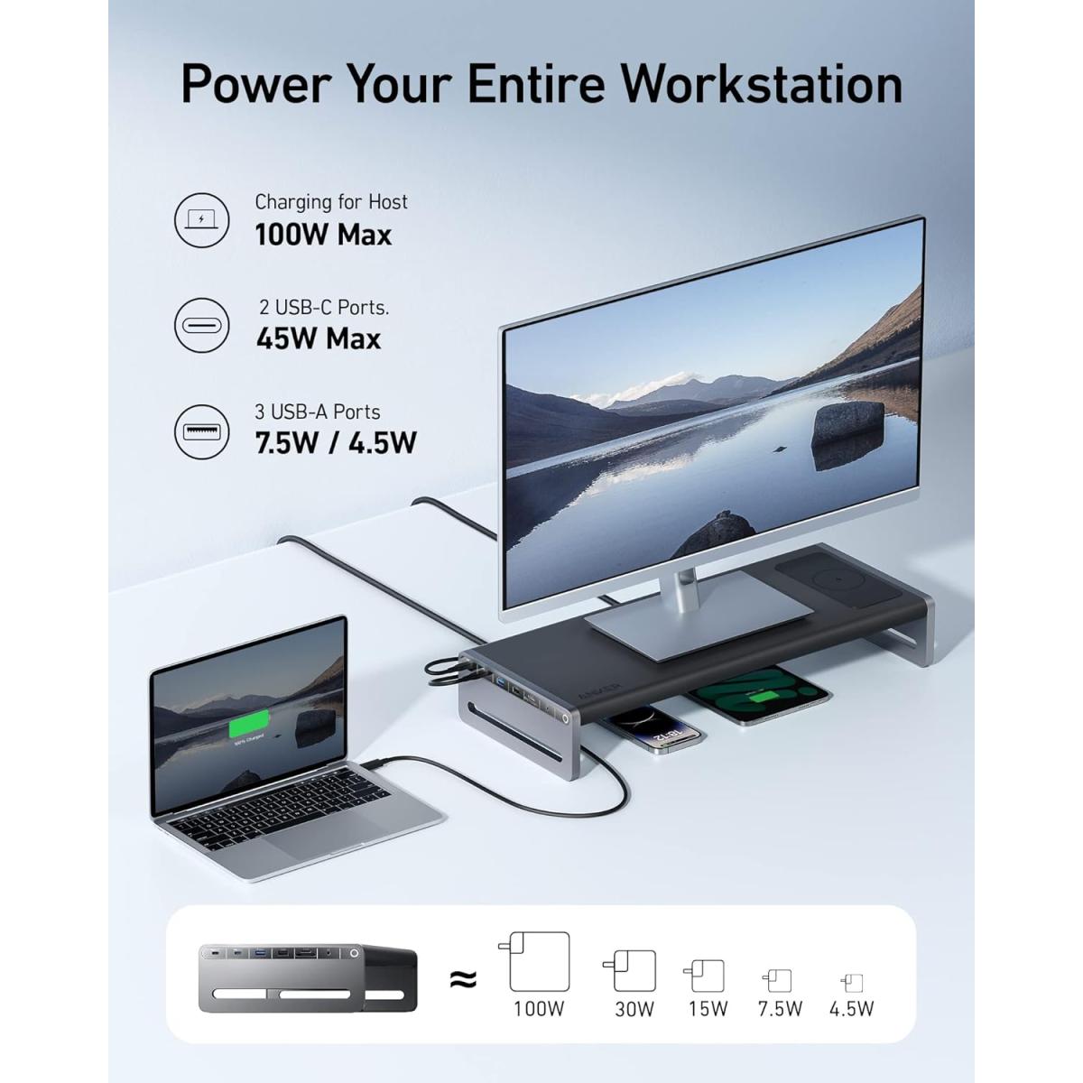 Anker 4K wireless monitor stand for display mounting