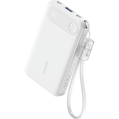 Anker A1257 10,000mah Power Bank Built In Usb C Cable Speedy 22.5w Charging With 2x Usb C & 1 Usb A Port For Iphone 15/14, Galaxy S23, Ipad, Airpods, And More