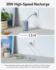 Anker Nano Power Bank (30W, Built-In USB-C Cable)