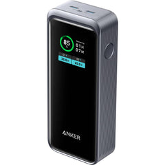 Anker 723 Prime 12,000mAh 130W Power Bank, 65W USB-C Single-Port Max, Smart Display, Active Shield 2.0, Ultra Compa Dynamic Power, 3.0 Power Delivery, 2 USB-C Port, Black