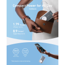 Anker MagGo A1657 - 10000mAh Power Bank, 35W Output, Built‑In USB‑C Cable, Apple Watch Wireless Charger, LED Display, Travel‑Approved, Black - 18 Month Warranty
