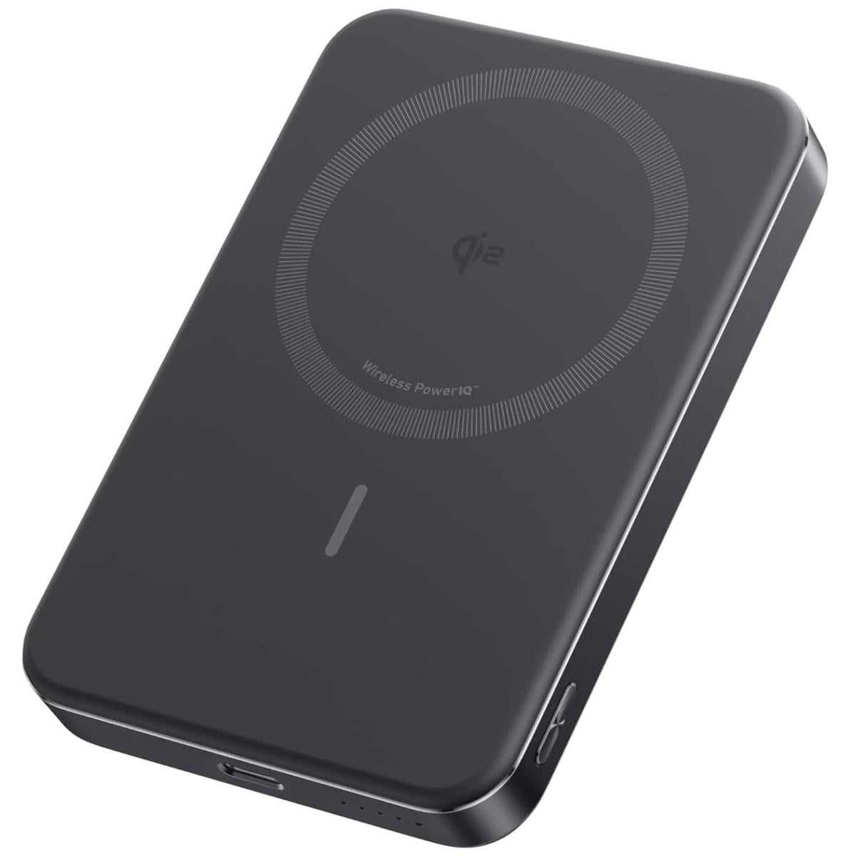 Anker Maggo Power Bank, Ultra Slim 10,000mah Magnetic Battery Pack, Qi2 Certified 15w Ultra Fast Magsafe Compatible Portable Charger, Ergonomic Design, For Iphone16/15/14/13/12 Series Only Black