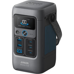 Anker Solix C200 Dc 60.000mah Power Bank Station, 192wh Portable Power Station, Lifepo4 Battery, 200w Solar Generator, For Outdoor Camping, Traveling, And Emergencies