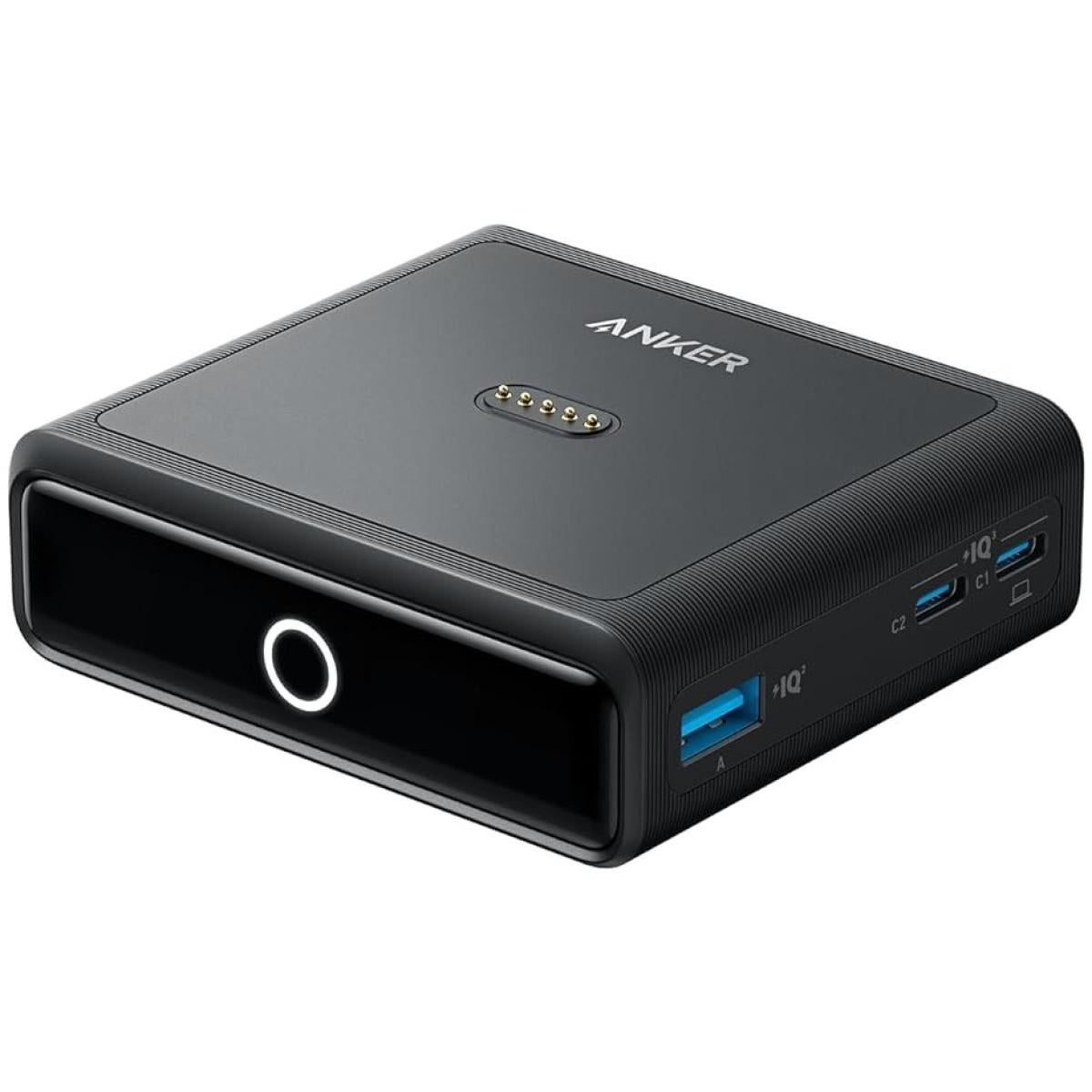 Anker Charging Base, 100W Fast Charging with 4 Ports, for Anker Prime Power Bank, Compatible with MacBook, iPhone 15/15 Plus/15 Pro/15 Pro Max/14 Series, Samsung, Pixel (Power Bank Not Included)